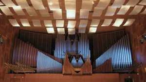 The big concert hall organ in the Royal Danish Academy’s Concert Hall